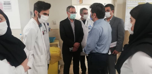 بازدید از روند اجرایی کارآموزی دانشجویان در بخش اورژانس بیمارستان امام خمینی