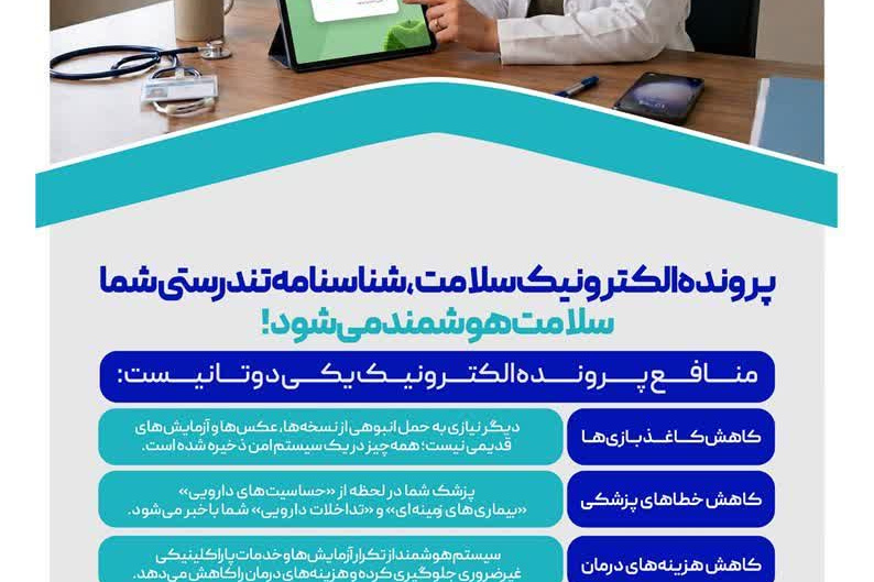  پرونده الکترونیک سلامت،شناسه تندرستی شما