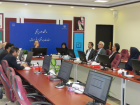 جلسه هیئت رئیسه دانشگاه علوم پزشکی اردبیل به ریاست دکتر بهزاد داورنیا، رئیس دانشگاه
