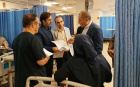 ‍ بازدید شبانگاهی رئیس دانشگاه از بیمارستان های امام خمینی (ره)، امام رضا (ع) و علوی اردبیل
