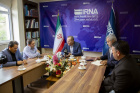 حضور رئیس دانشگاه علوم پزشکی اردبیل در خبرگزاری ایرنا استان اردبیل