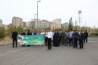 برگزاری برنامه پیاده روی و مولودی خوانی در دانشگاه