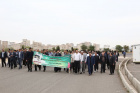 برگزاری برنامه پیاده روی و مولودی خوانی در دانشگاه