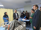 بازدید شبانه معاون درمان دانشگاه از بخش‌های مختلف بیمارستان امام خمینی (ره) اردبیل