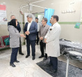 بازدید سید ضیاء هاشمی، معاون فرهنگی و اجتماعی معاون اول رئیس‌جمهور به همراه دکتر داورنیا و مهندس بابایی از بیمارستان فاطمی