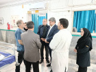 بازدید سید ضیاء هاشمی، معاون فرهنگی و اجتماعی معاون اول رئیس‌جمهور به همراه دکتر داورنیا و مهندس بابایی از بیمارستان فاطمی