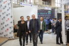 بازدید دکتر بهزاد داورنیا رئیس دانشگاه از غرفه 26 نمایشگاه پژوهش، فناوری و فن‌بازار استان اردبیل