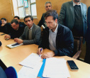 حضور دکتر علی مشکینی، معاون مرکز مدیریت بیمارستانی وزارت بهداشت در جلسه بررسی مسائل و چالش های شهرستان گرمی