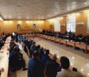 حضور دکتر علی مشکینی، معاون مرکز مدیریت بیمارستانی وزارت بهداشت در جلسه بررسی مسائل و چالش های شهرستان گرمی