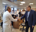 بازدید دکتر بهزاد داورنیا رئیس دانشگاه علوم پزشکی اردبیل از بخش‌های مختلف مراکز درمانی بیمارستان امام خمینی (ره) و فاطمی