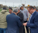 بازدید میدانی دکتر داورنیا مجمع خیرین و دکتر دژکام، رئیس انتقال خون استان، از روند پیشرفت پروژه ساختمان انتقال خون اردبیل