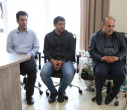 دیدار خانواده خیر سلامت مرحوم حاج علی نجف‌زاده با رئیس دانشگاه علوم پزشکی اردبیل