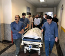 گزارش_تصویری مراسم بدرقه مرحوم آقای یوسف همرنگ از مقابل بیمارستان امام رضا(ع) اردبیل با حضور جمعی از مسئولان دانشگاه برگزار شد.