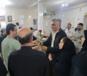 رئیس سازمان نظام پرستاری کشور با پرستاران بیمارستان فاطمی اردبیل دیدار کرد