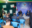 بازدید دکتر بهزاد داورنیا، رئیس دانشگاه علوم پزشکی اردبیل از نمایشگاه عملیات رمضان