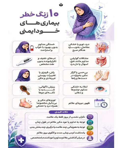  ۱۰ زنگ خطر بیماری‌های خودایمنی