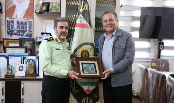 دیدار رئیس دانشگاه علوم پزشکی اردبیل با فرمانده انتظامی استان