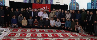 حضور دکتر داورنیا، سرپرست دانشگاه در جمع دانشجویان معتکف دانشگاه های اردبیل