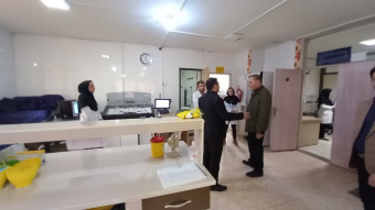 بازدید دکتر بهزاد داورنیا، سرپرست دانشگاه از بیمارستان امام خمینی (ره) نمین