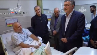 حضور سرزده رییس جمهور پزشکیان در یکی از بیمارستانهای تهران