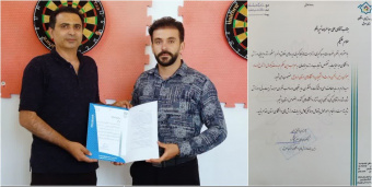 علی عباسزاده تپراقلو، برای چهارمین سال به عنوان رئیس انجمن دارت دانشجویان دانشگاههای استان اردبیل