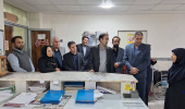 بازدید معاونان دانشگاه علوم پزشکی اردبیل از بیمارستان امام خمینی(ره) پارس‌آباد
