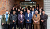 گزارش تصویری از بازدید دکتر داورنیا، رئیس دانشگاه علوم پزشکی اردبیل از آزمایشگاه جامع سلامت بهداشت اردبیل به مناسبت روز علوم آزمایشگاهی