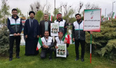 حضور کارکنان دانشگاه علوم پزشکی اردبیل در رزمایش اقتدار  جان فدایان ایران امام رضایی