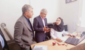 بازدید دکتر رامزی مدیرکل منابع انسانی وزارت بهداشت از مرکز خدمات جامع سلامت شهری و روستایی شماره ۵ شهرستان مشگین‌شهر