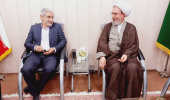 دیدار دکتر رامزی با حجت‌الاسلام والمسلمین باوقار، امام جمعه مشگین‌شهر