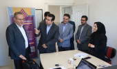 بازدید رئیس دانشگاه علوم پزشکی اردبیل از روند برگزاری انتخابات شورای صنفی دانشجویان