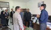 بازدید نظارتی مدیر بازرسی و عملکرد دانشگاه از مرکز بهداشت شهرستان اردبیل