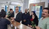رئیس سازمان نظام پرستاری کشور با پرستاران بیمارستان فاطمی اردبیل دیدار کرد