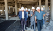 بازدید دکتر کرمانپور، رئیس روابط عمومی و اطلاع‌رسانی وزارت بهداشت، از پروژه‌های درمانی و عمرانی دانشگاه علوم پزشکی اردبیل