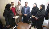 تجلیل از همکار روشندل دانشگاه علوم پزشکی اردبیل به مناسبت روز جهانی عصای سفید