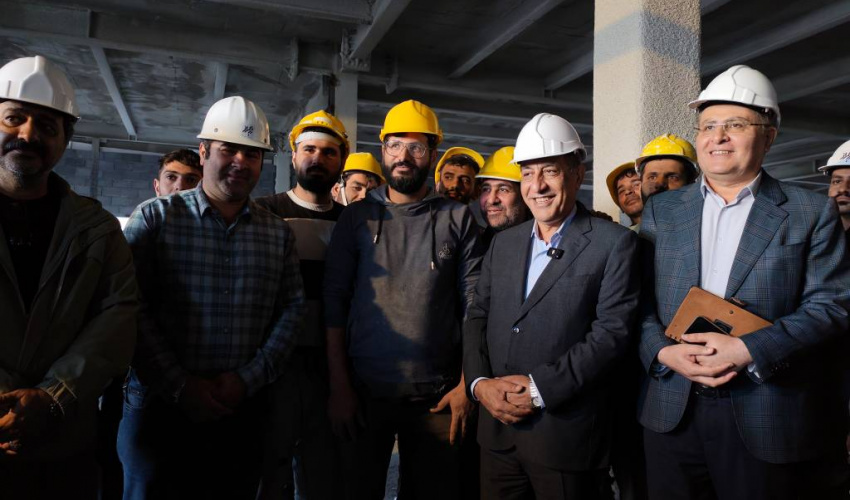 بازدید دکتر محمدجعفر قائم‌پناه، معاون اجرایی رئیس‌جمهور از پروژه بیمارستان مرحوم نجف‌زاده اردبیل