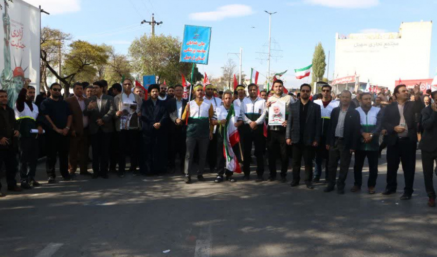 حضور پرشور دانشگاه علوم پزشکی اردبیل در رزمایش اجتماعی بزرگ «جان‌فدایان اردبیل»
