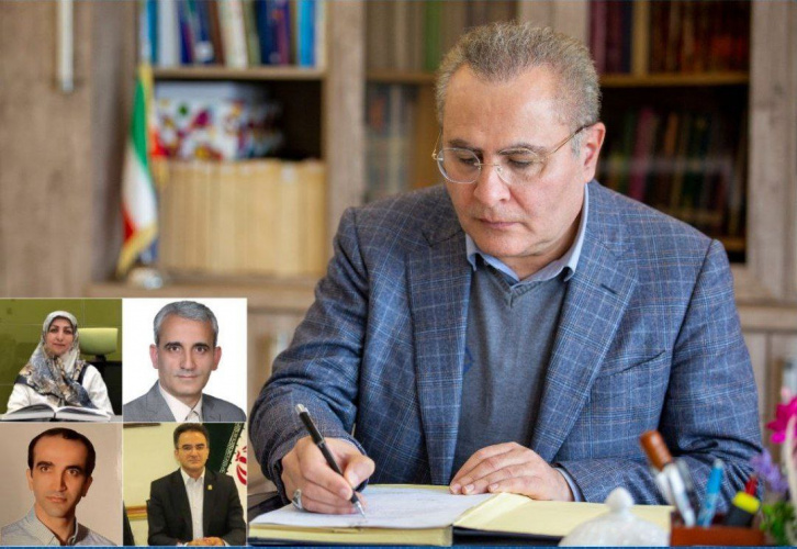 ابلاغ حکم معاونین آموزش، بهداشت، فرهنگی و دانشجویی و رئیس بیمارستان امام خمینی (ره) اردبیل