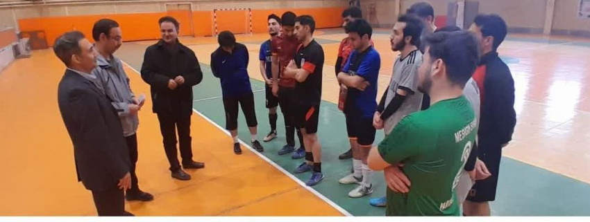بازدید معاون فرهنگی و دانشجویی دانشگاه از تمرینات آمادگی تیم منتخب فوتسال دانشجویان دانشگاه علوم پزشکی اردبیل