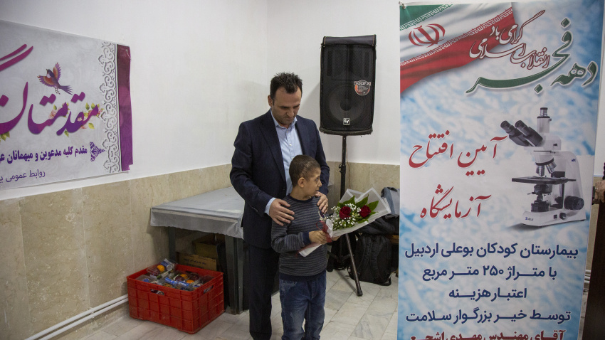 آیین افتتاح آزمایشگاه خیّرساز بیمارستان بوعلی اردبیل