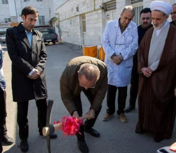 آیین کلنگ‌زنی ساختمان خیّرساز اورژانس بیمارستان بوعلی اردبیل