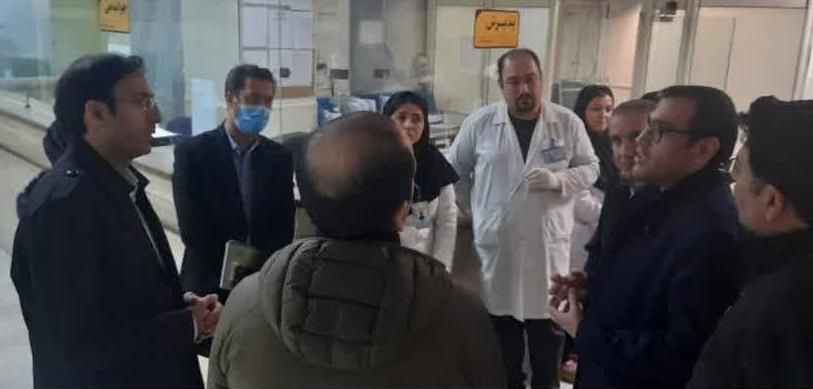 بازدید سرپرست معاونت درمان دانشگاه از بخش اورژانس بیمارستان امام خمینی (ره) اردبیل