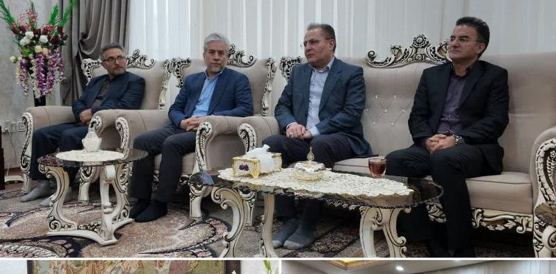حضور رئیس دانشگاه علوم پزشکی اردبیل در منزل زنده یاد امیرحسین رحیمی