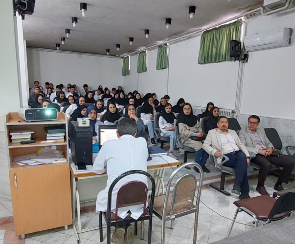کنفرانس علمی مشترک گروه نورولوژی و گروه زنان و زایمان در بیمارستان علوی اردبیل