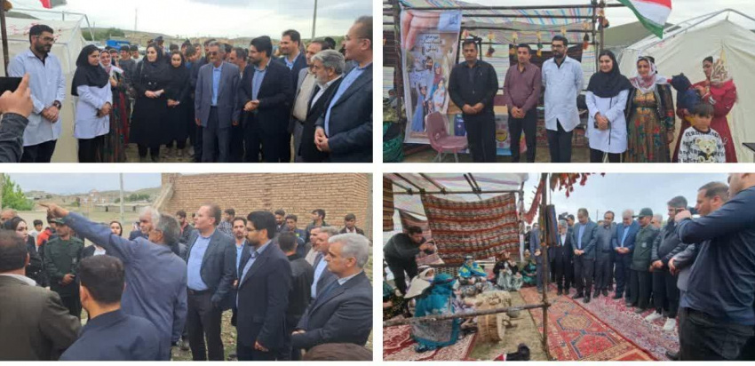 حضور رئیس دانشگاه علوم پزشکی اردبیل در جشنواره عشایری قشلاق جلیلو در اصلاندوز