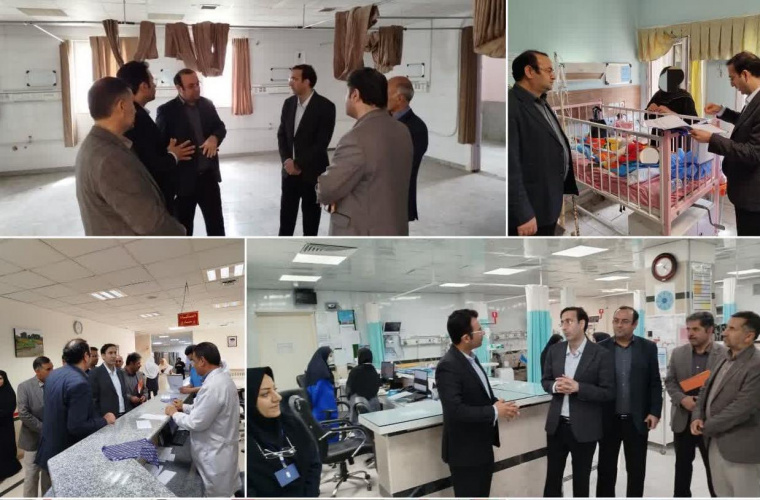 بازدید معاون درمان دانشگاه علوم پزشکی اردبیل از بیمارستان ولیعصر مشگینشهر