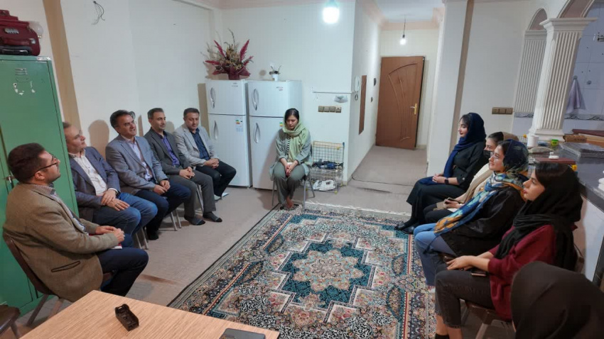 حضور رئیس دانشگاه علوم پزشکی اردبیل در سرای دانشجویی دخترانه نرگس به مناسبت هفته سراهای دانشجویی