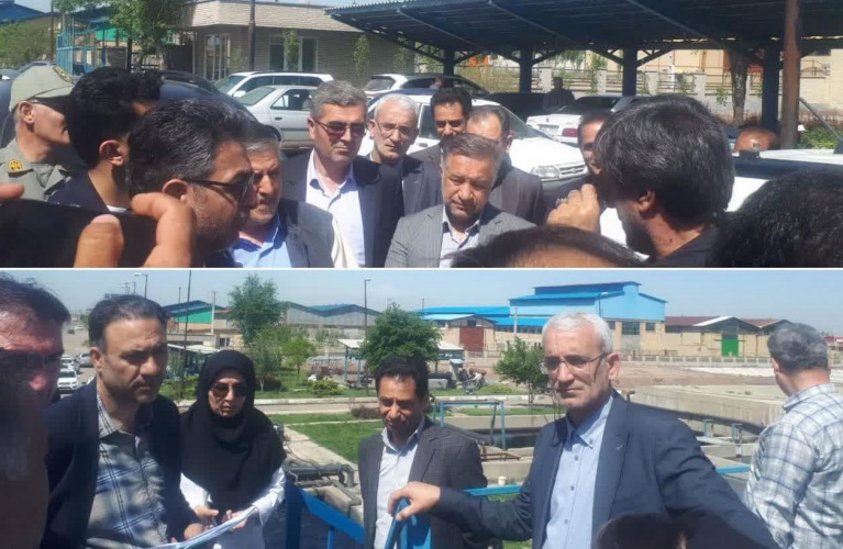 بازدید معاون سیاسی امنیتی استاندار اردبیل، معاون بهداشت دانشگاه و جمعی از مدیران استانی از وضعیت بهداشتی قره سو