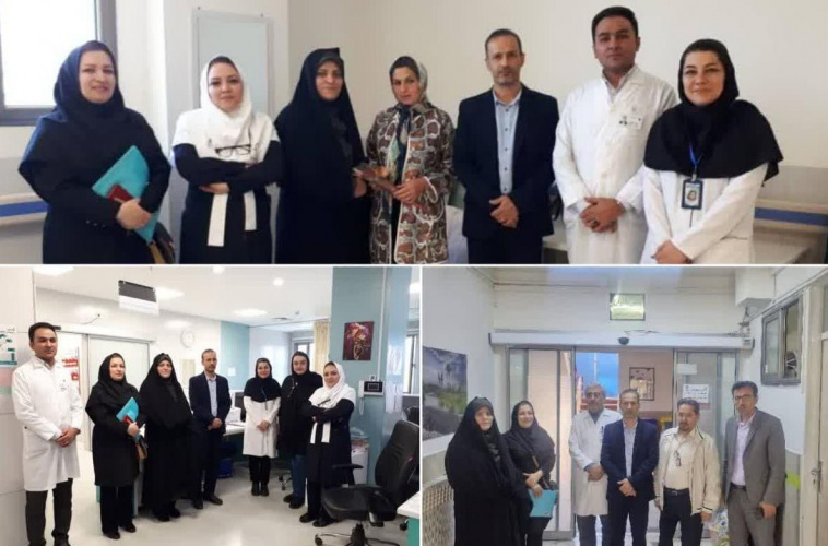 بازدید مدیر بیماریها و مراکز تشخیصی درمانی دانشگاه از بیمارستان های دارای بلوک زایمان