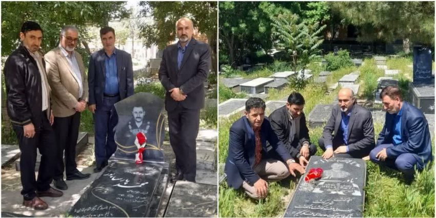 حضور مسئولین شبکه بهداشت و درمان کوثر در مزار اهداکنندگان عضو این شهرستان بمناسبت روز ملی اهدای عضو